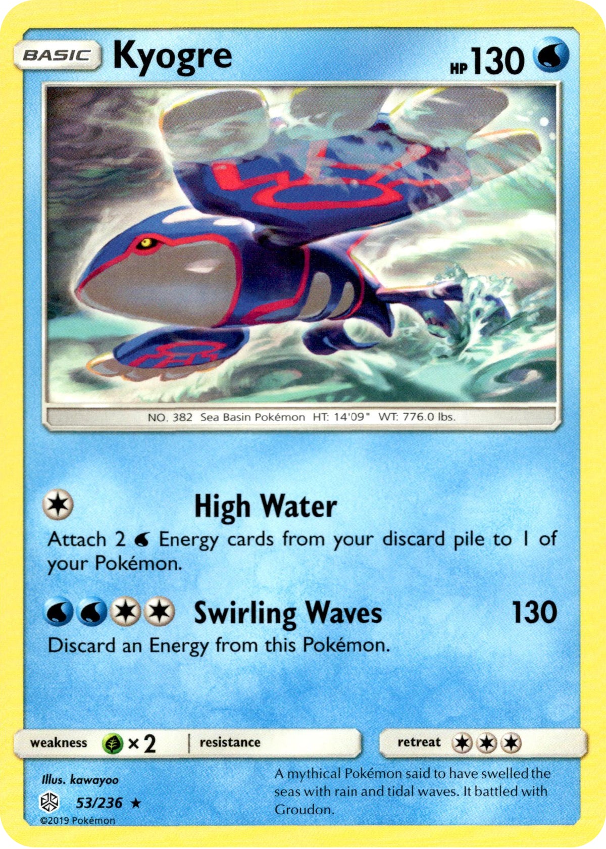Kyogre - 53/236 - Cosmic Eclipse - Card Cavern
