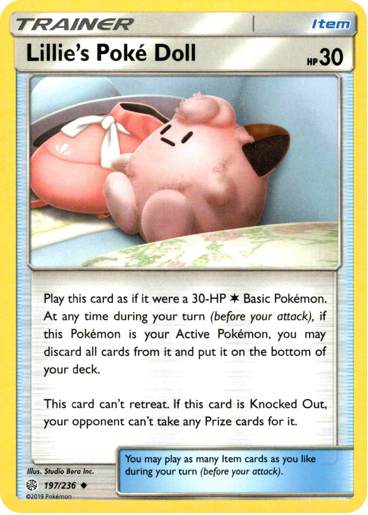 Lillie's Poké Doll - 197/236 - Cosmic Eclipse - Card Cavern