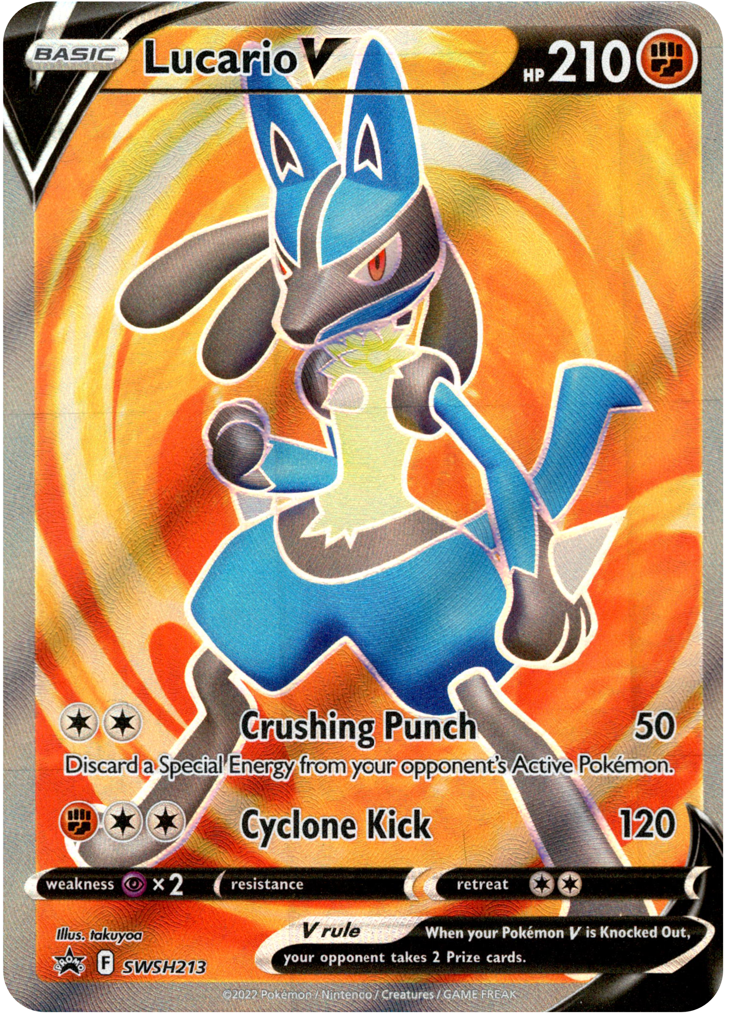 Lucario V - SWSH213 - Sword & Shield Promo - Card Cavern