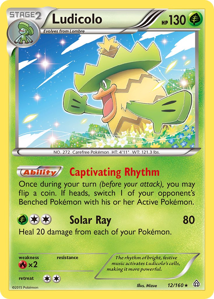 Ludicolo - 12/160 - Primal Clash - Holo - Card Cavern