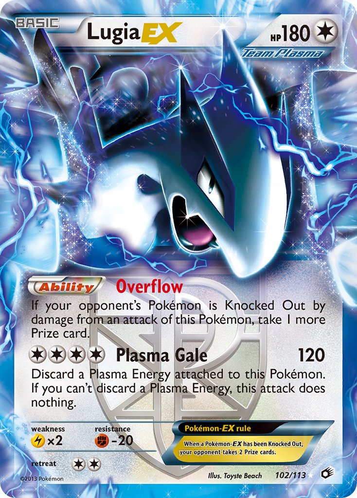 Lugia EX - 102/113 - Legendary Treasures - Holo - Card Cavern