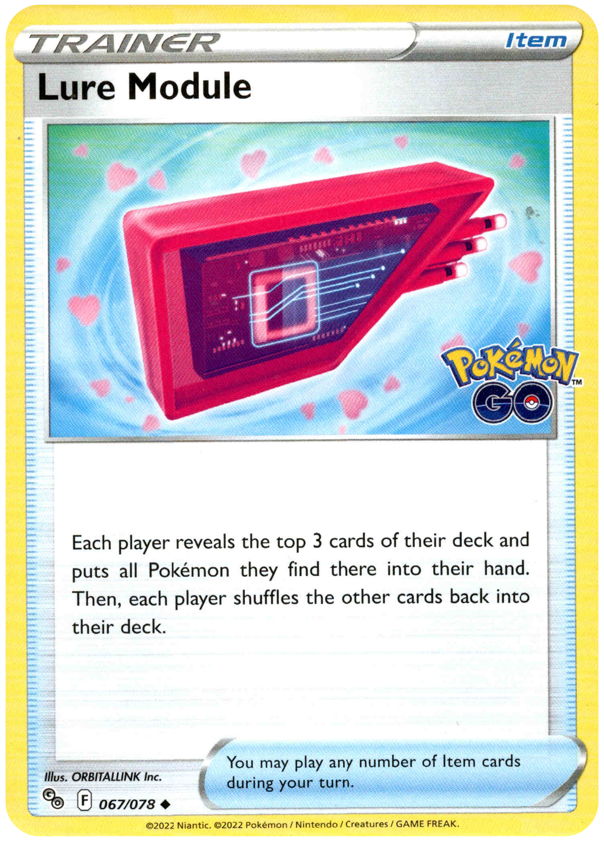 Lure Module - 067/078 - Pokemon Go - Card Cavern