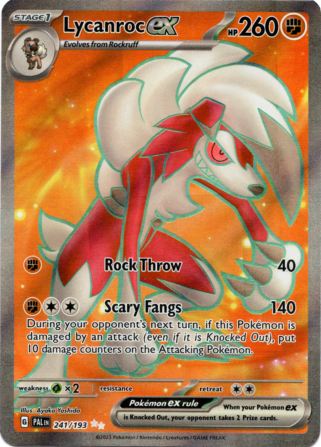 Lycanroc ex - 241/193 - Paldea Evolved - Holo – Card Cavern