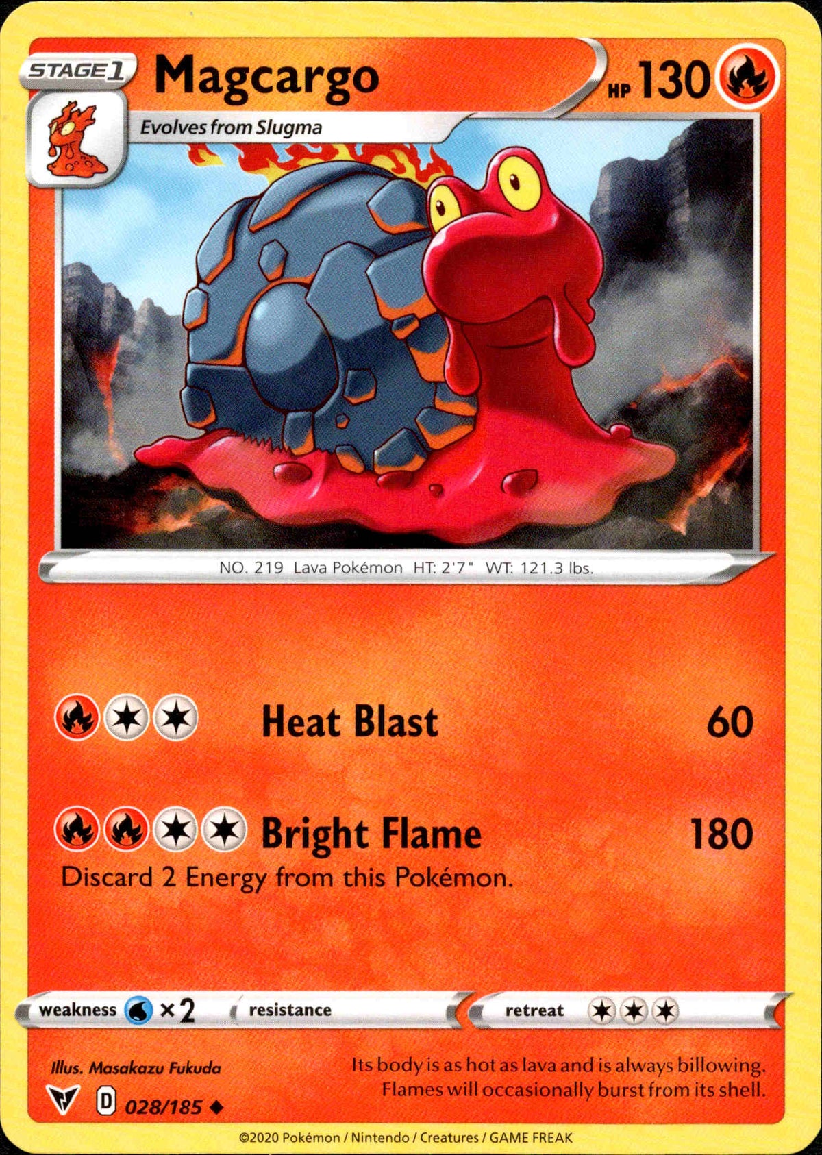 Magcargo - 028/185 - Vivid Voltage - Card Cavern