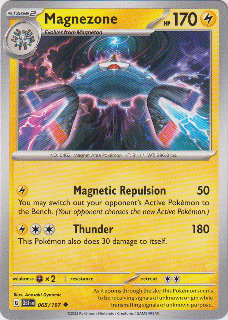 Magnezone 065/197 Obsidian Flames Card Cavern Trading Cards, LLC