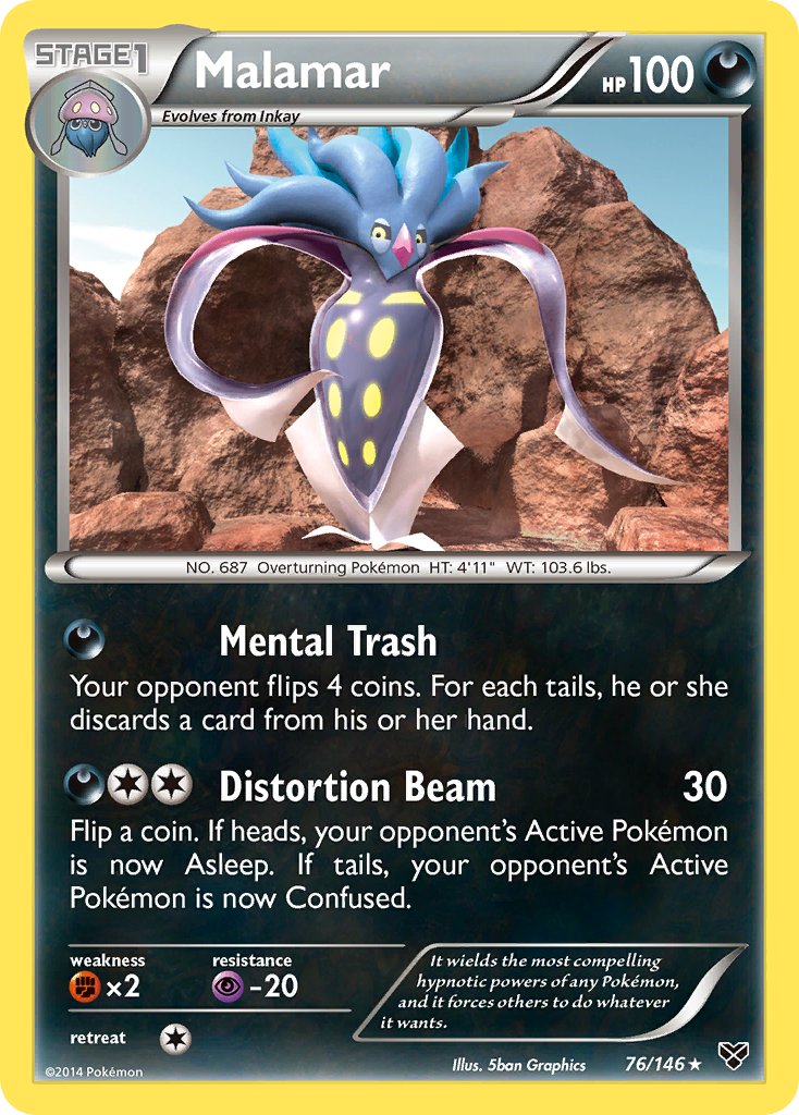 Malamar - 76/146 - XY Base - Card Cavern