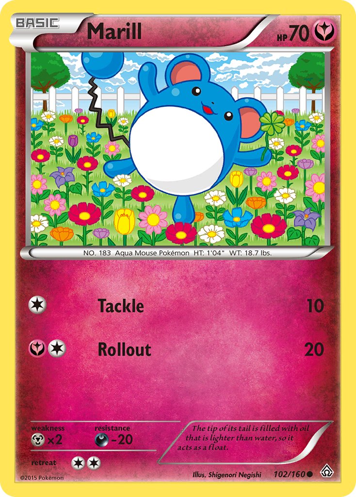 Marill - 102/160 - Primal Clash - Card Cavern