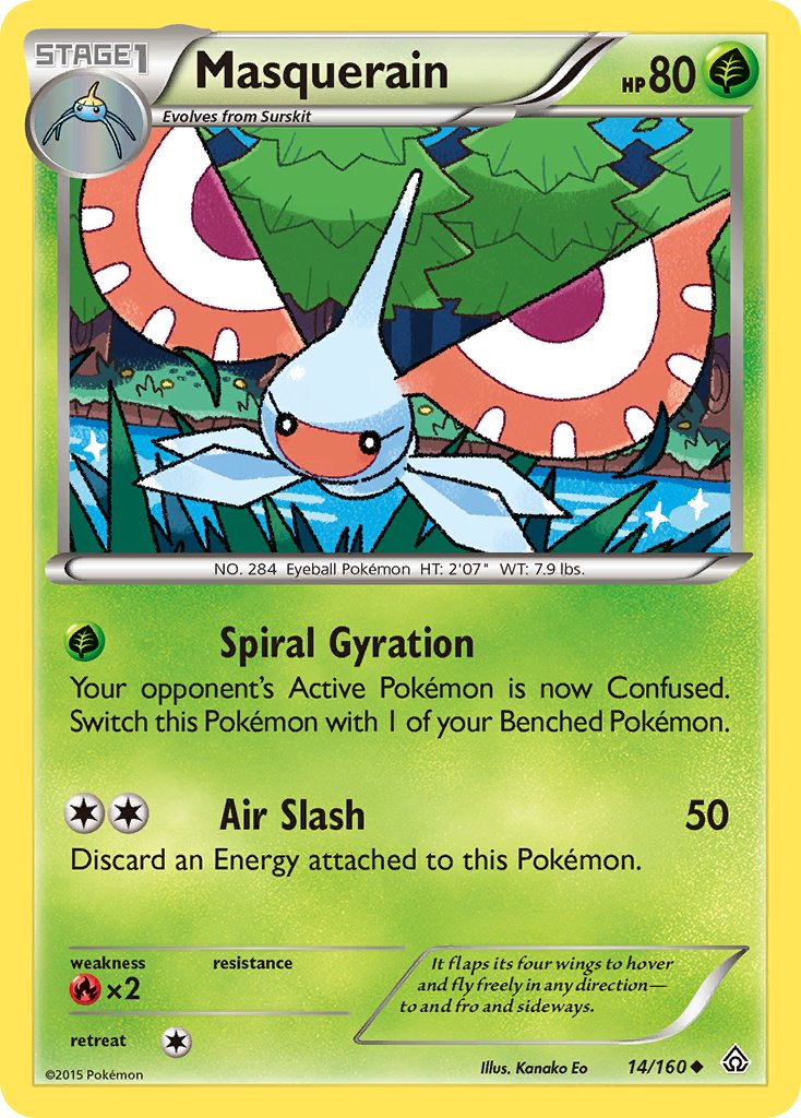 Masquerain - 14/160 - Primal Clash - Card Cavern