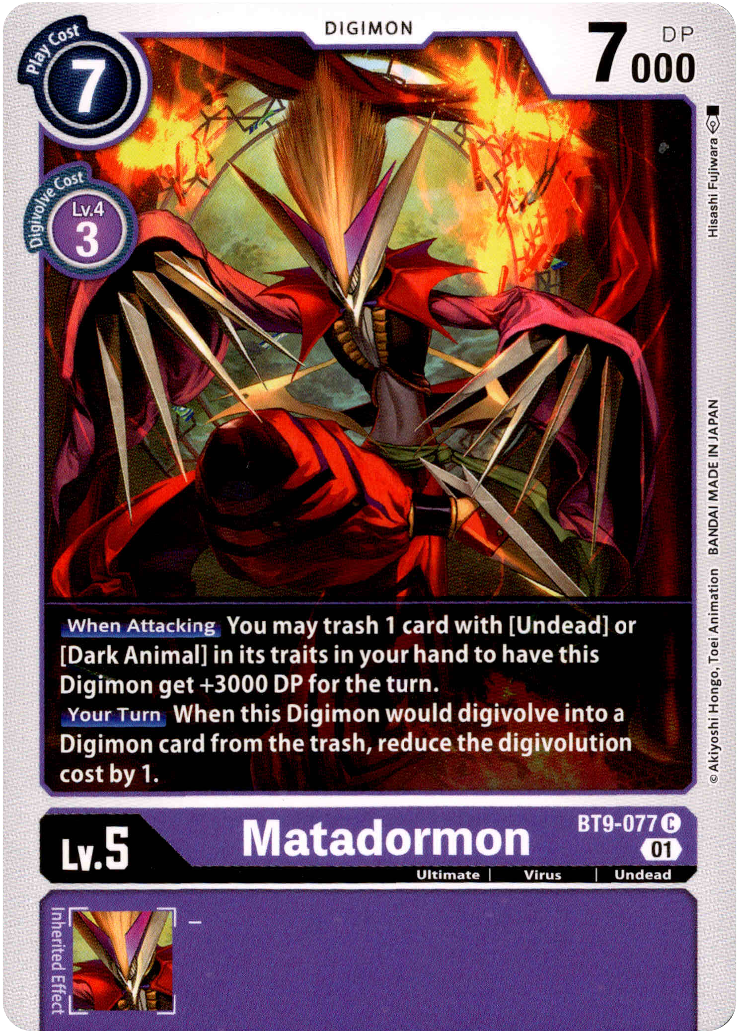 Matadormon - BT9-077 C - X Record - Card Cavern