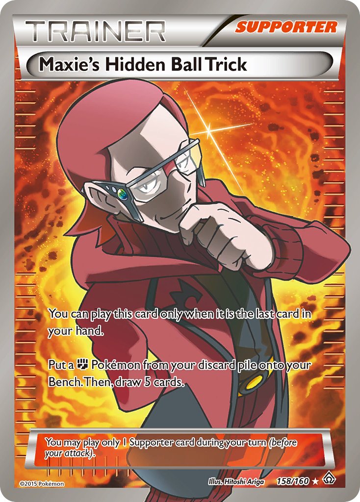 Maxie's Hidden Ball Trick Full Art - 158/160 - Primal Clash - Holo - Card Cavern