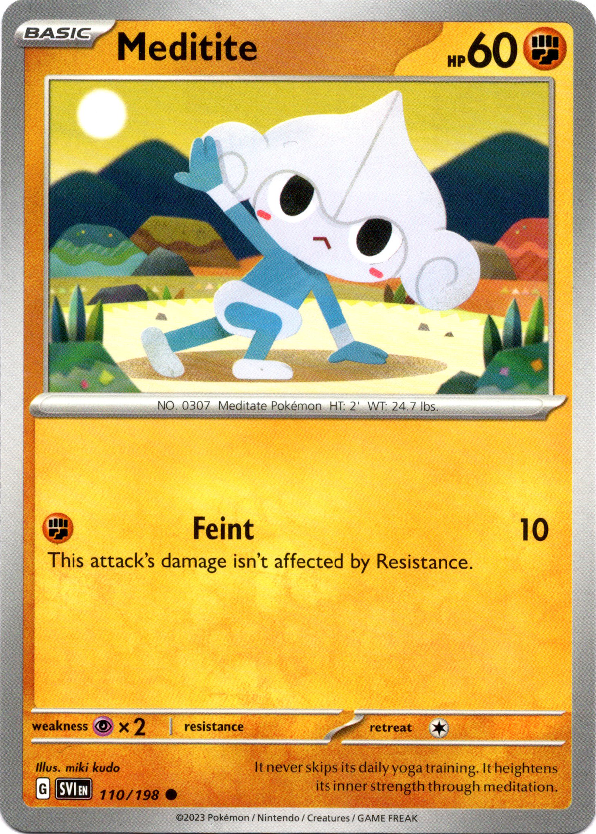 Meditite - 110/198 - Scarlet & Violet - Card Cavern