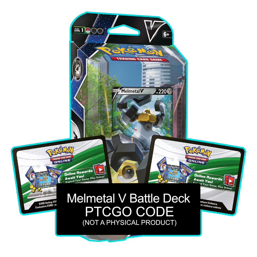 Melmetal V Battle Deck PTCGO Code Card Cavern Trading Cards, LLC
