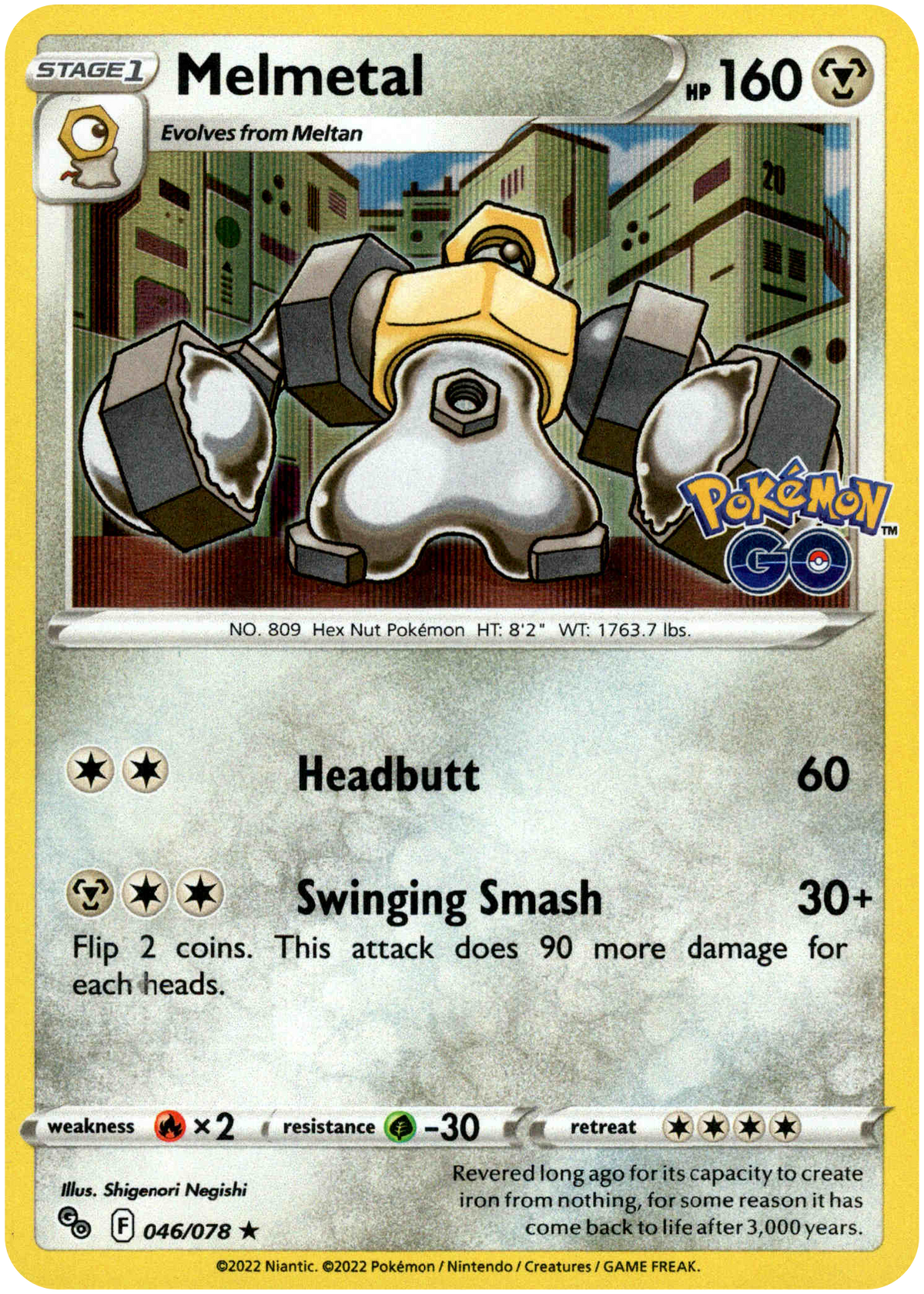 Melmetal - 046/078 - Pokemon Go - Holo - Card Cavern