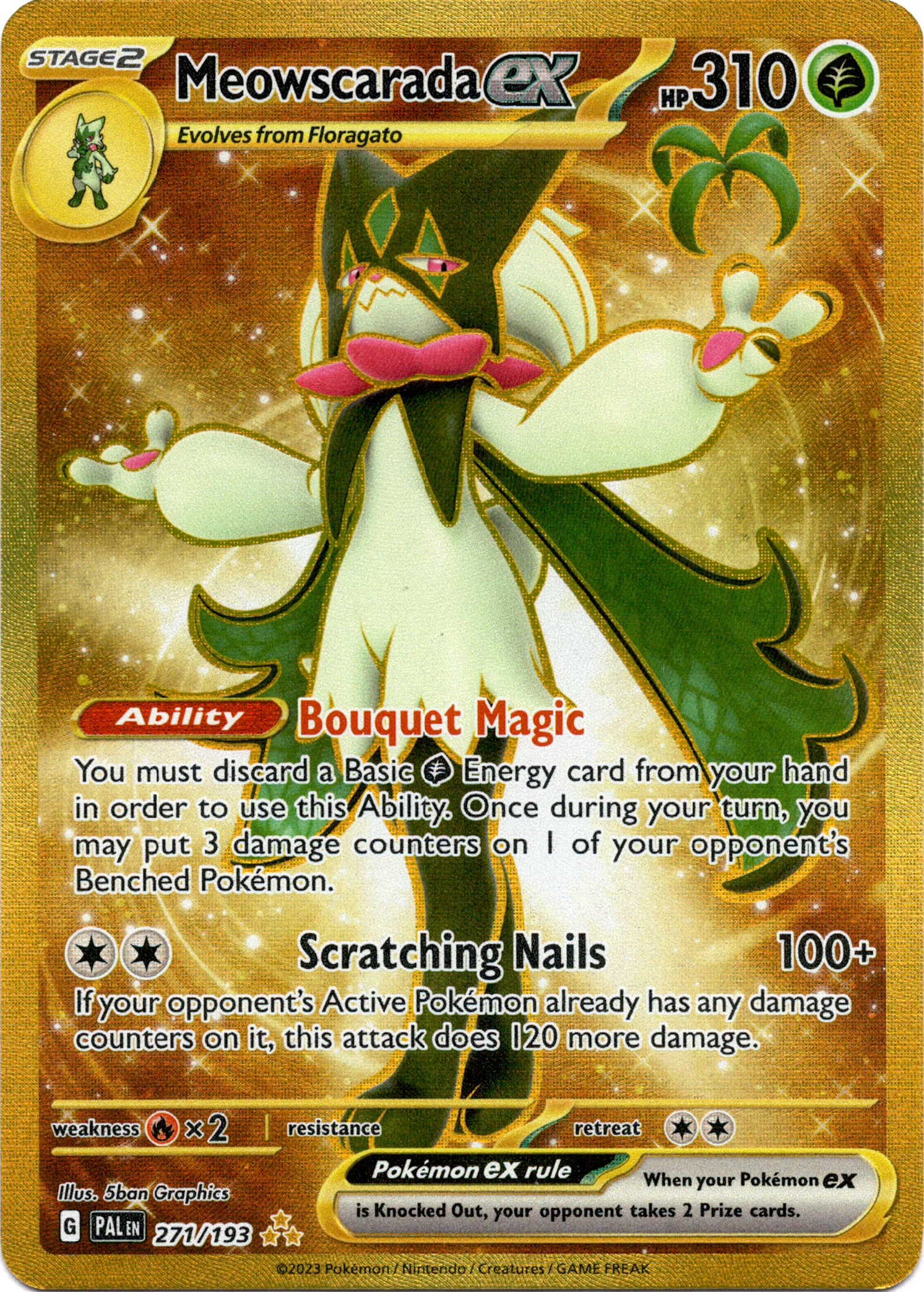 Meowscarada ex - 271/193 - Paldea Evolved - Holo - Card Cavern