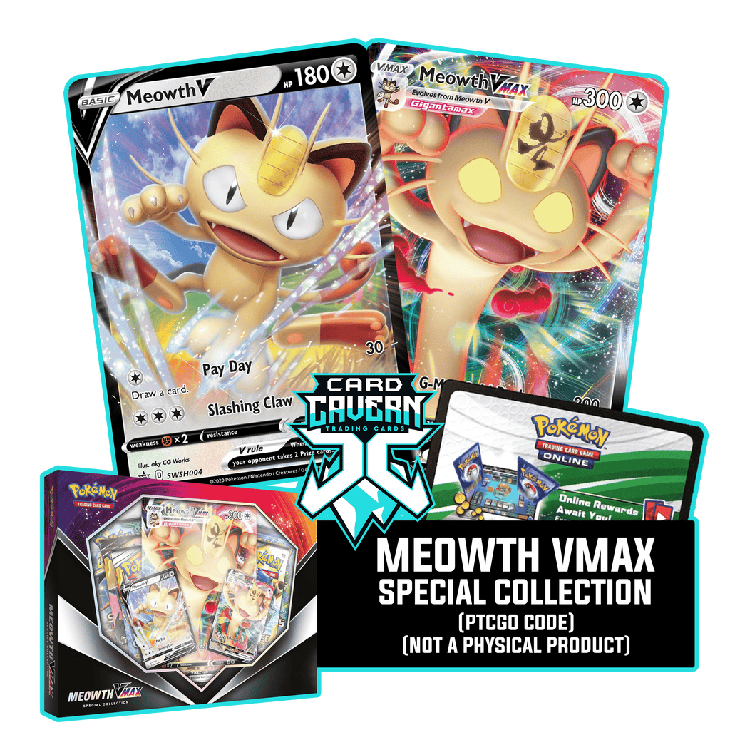 Meowth VMax Special Collection PTCGO Code – Card Cavern Trading Cards, LLC