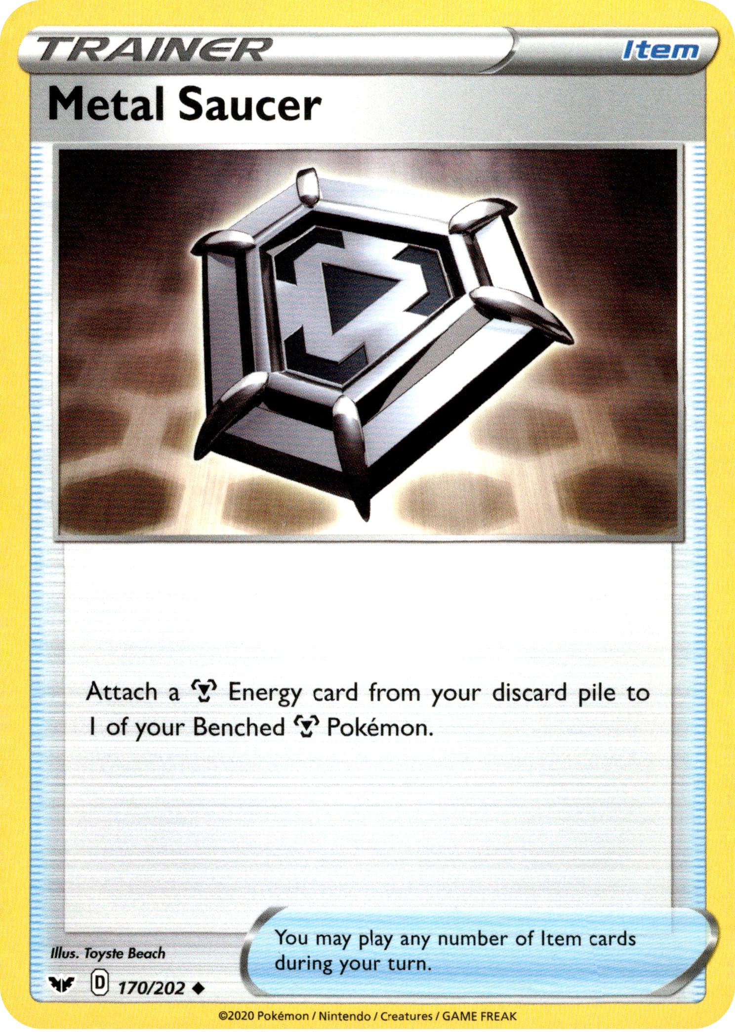 Metal Saucer - 170/202 - Sword & Shield - Card Cavern