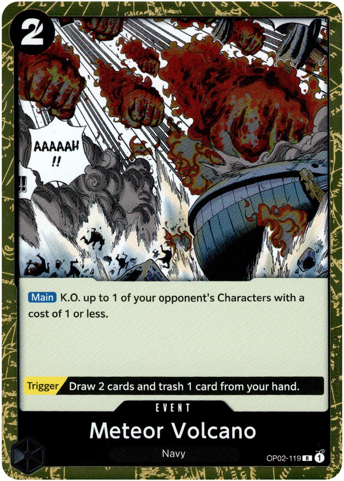 Meteor Volcano - OP02-119 - Paramount War - Foil - Card Cavern