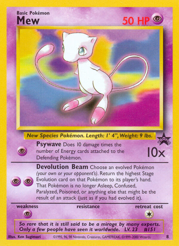 Mew - 8 - WoTC Promo - Card Cavern