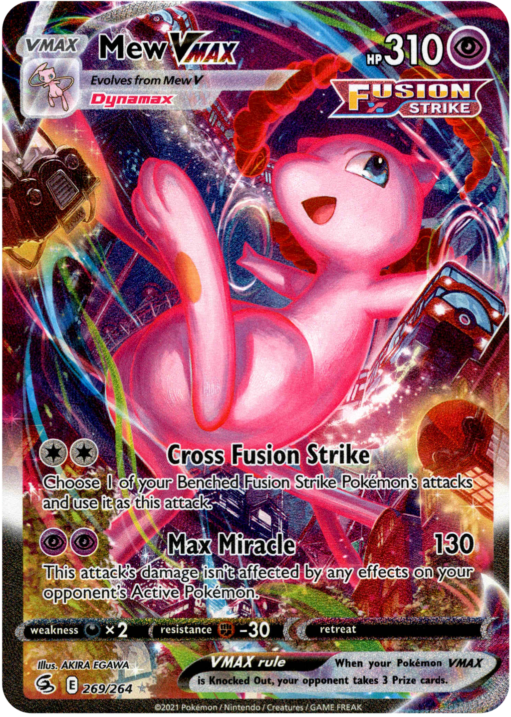 2021 Pokémon Mew VMAX 269/264 Fusion Strike CGC 9 – Kollectible Kings