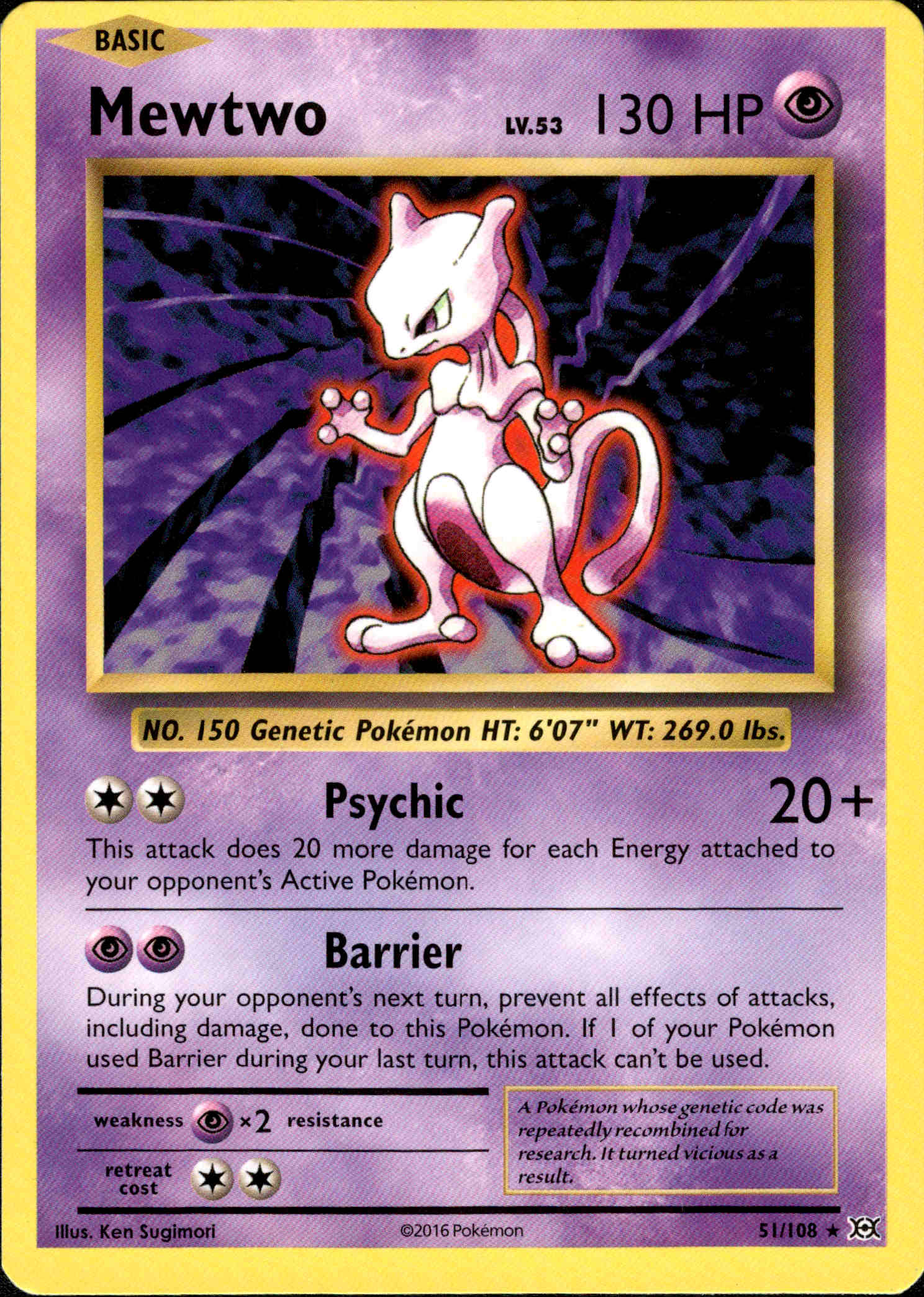 Mewtwo - 51/108 - Evolutions - Card Cavern