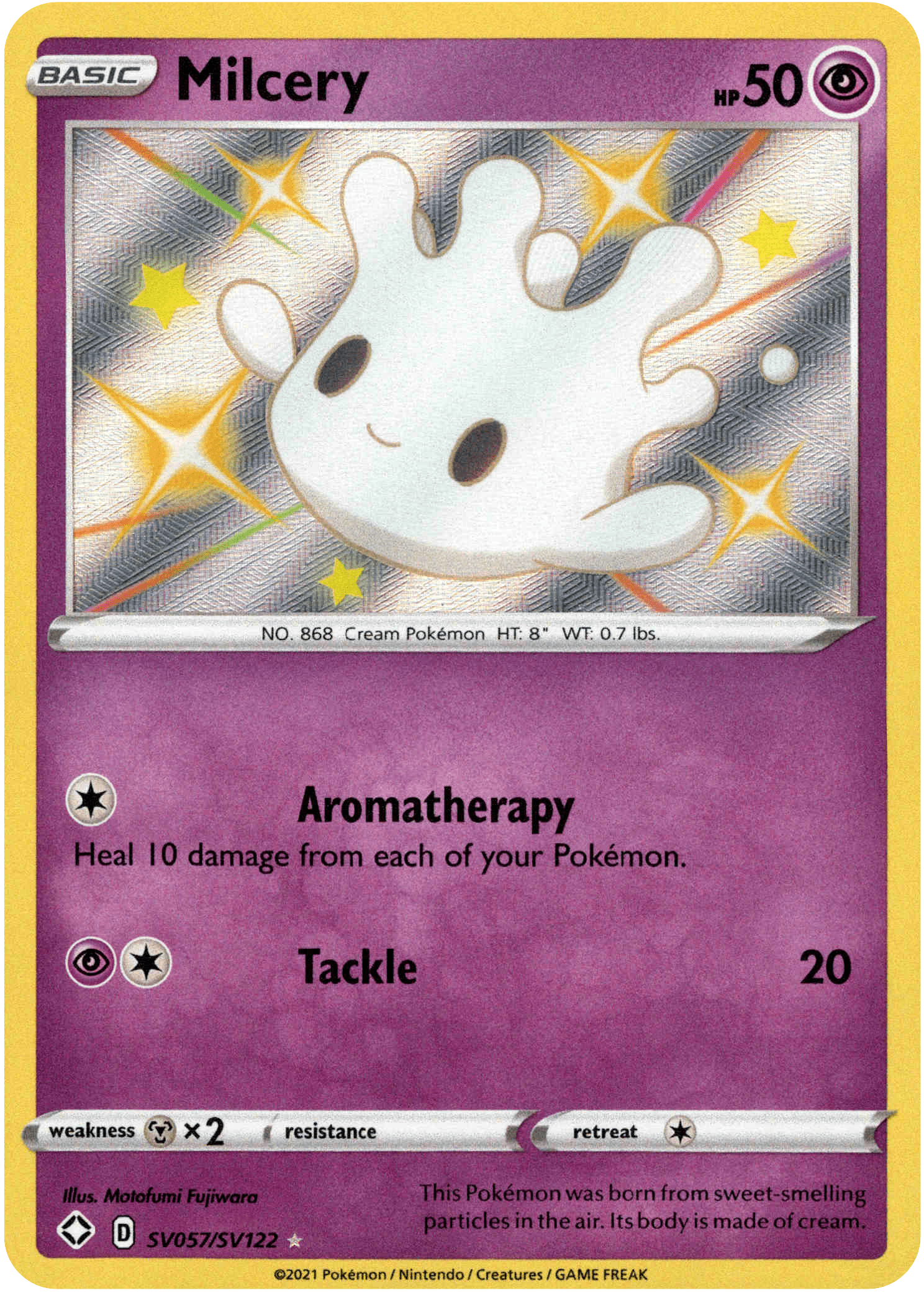 Milcery - SV057/SV122 - Shining Fates - Holo - Card Cavern