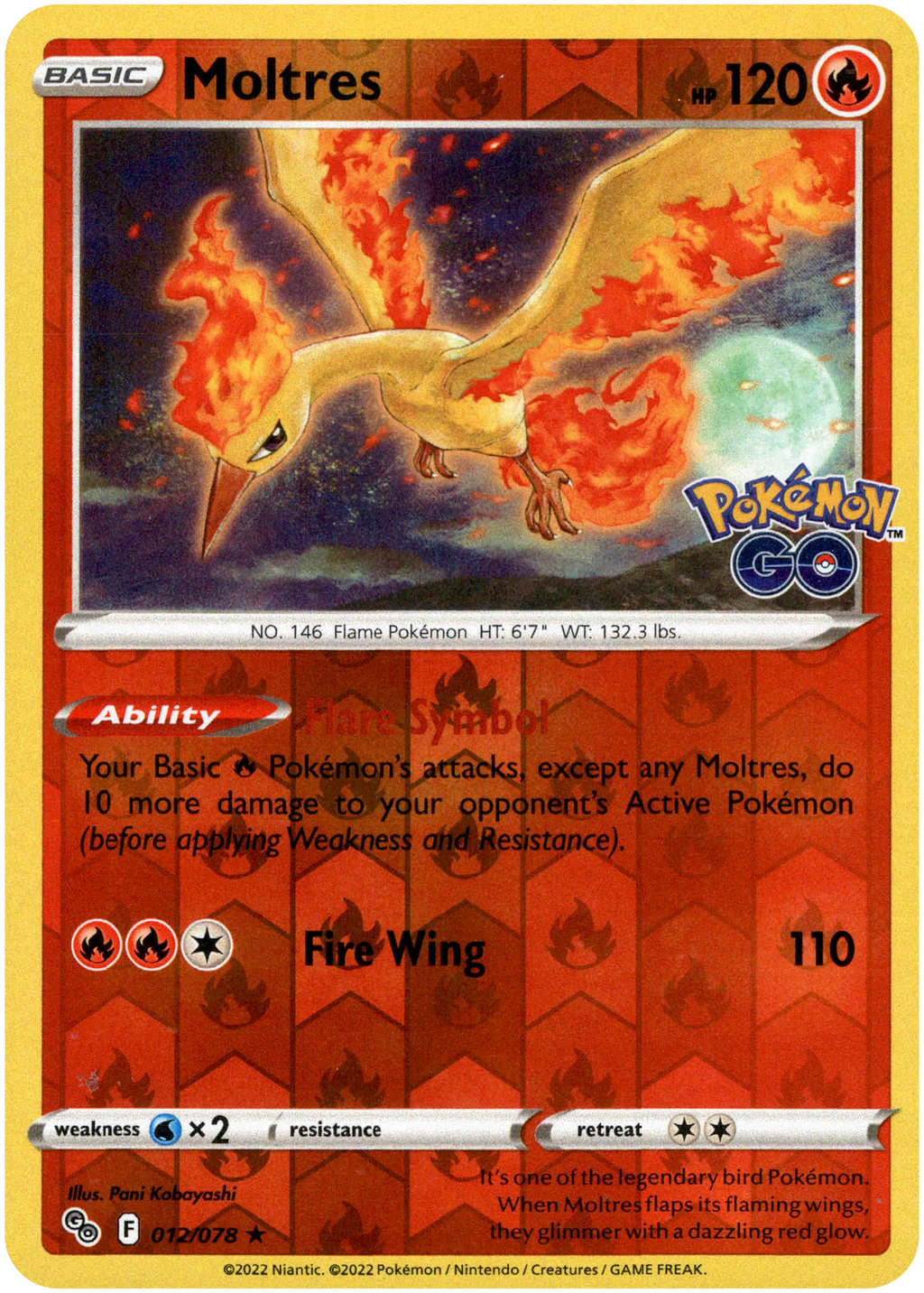 Moltres · Pokémon GO (PGO) #012 ‹ PkmnCards