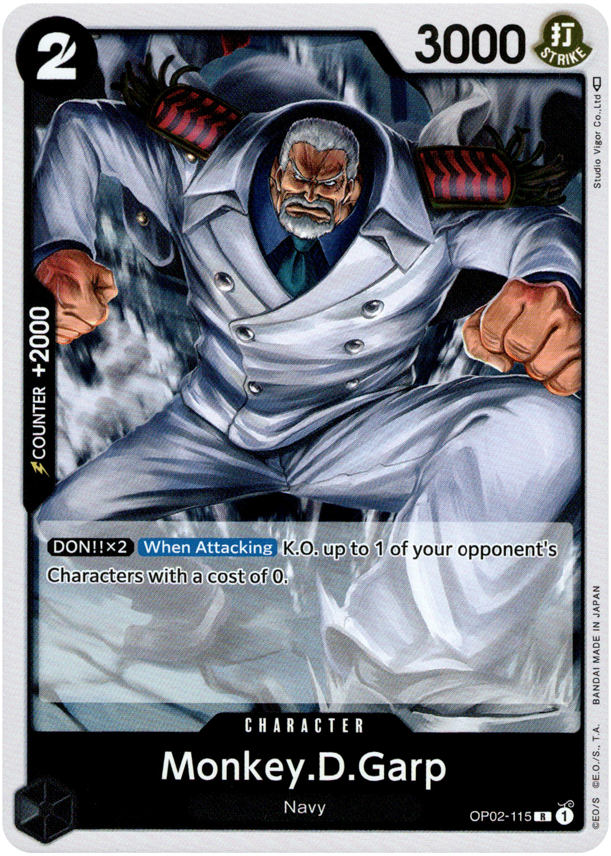 Monkey.D.Garp - OP02-115 - Paramount War - Foil - Card Cavern