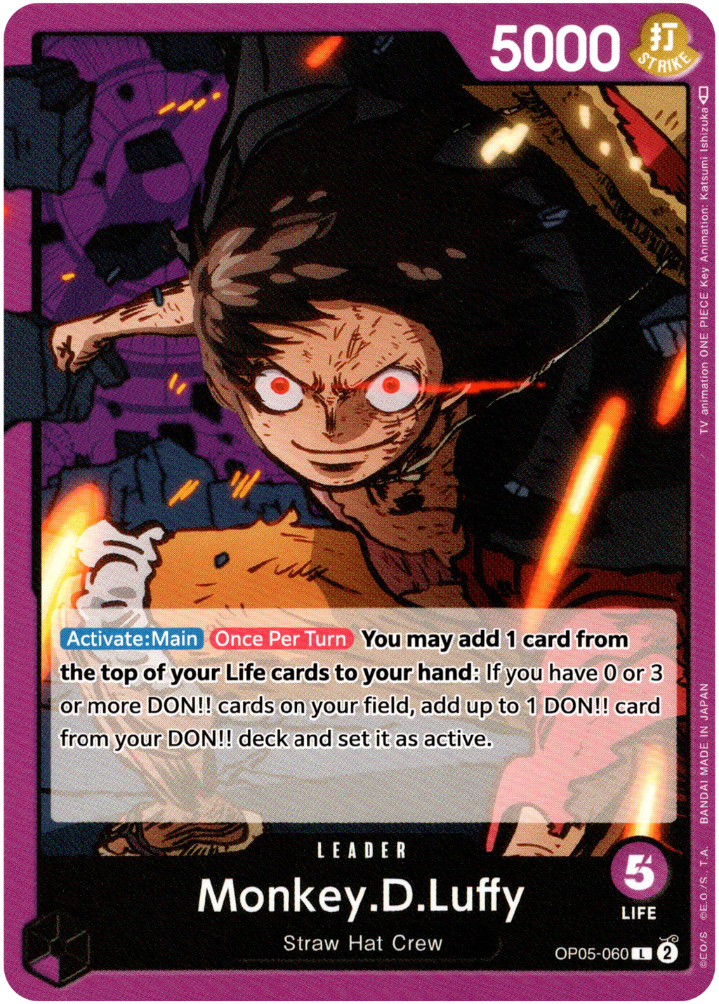 op 05 gear 5 Monkey.D.Luffy - OP05-060