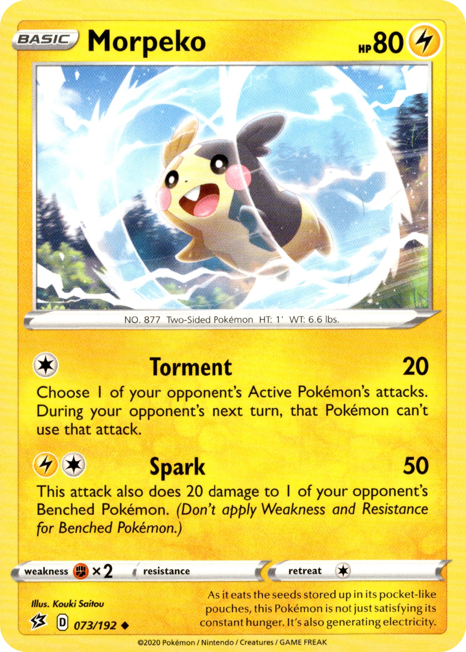 Morpeko - 73/192 - Rebel Clash - Card Cavern