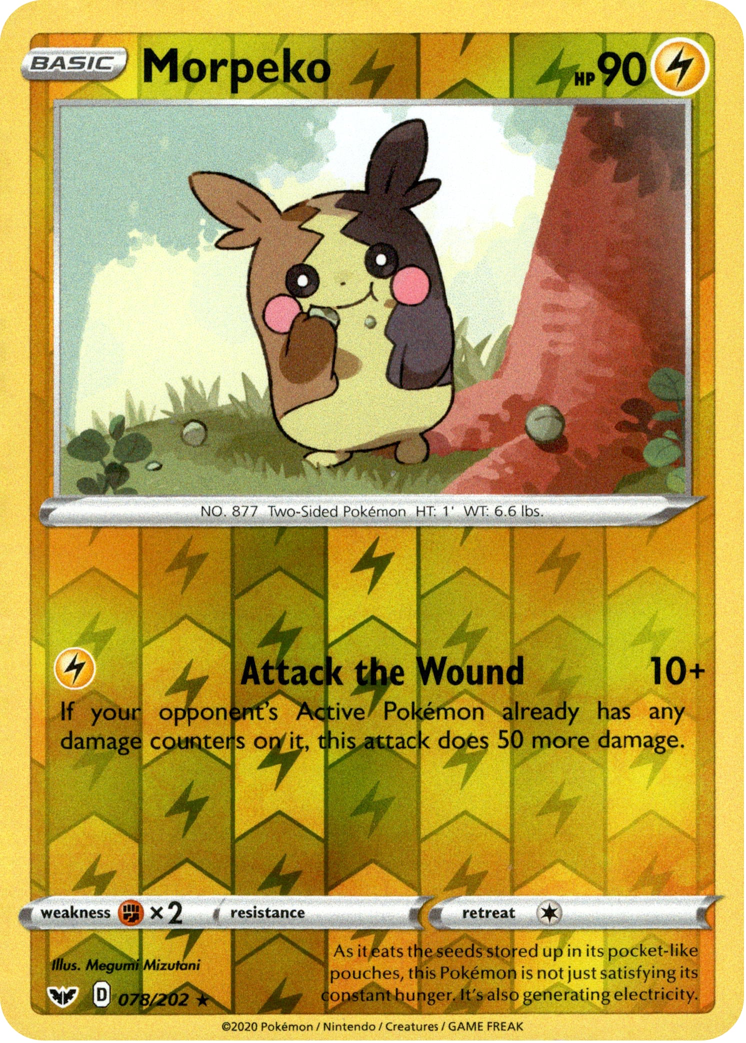 Morpeko - 78/202 - Sword & Shield - Reverse Holo - Card Cavern