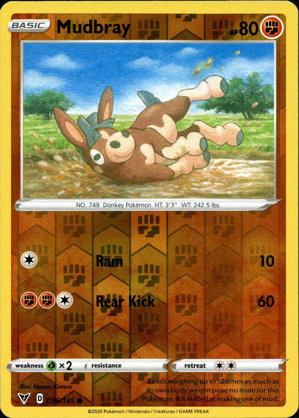 mudbray pokemon card Mudbray - 096/185 - Vivid Voltage