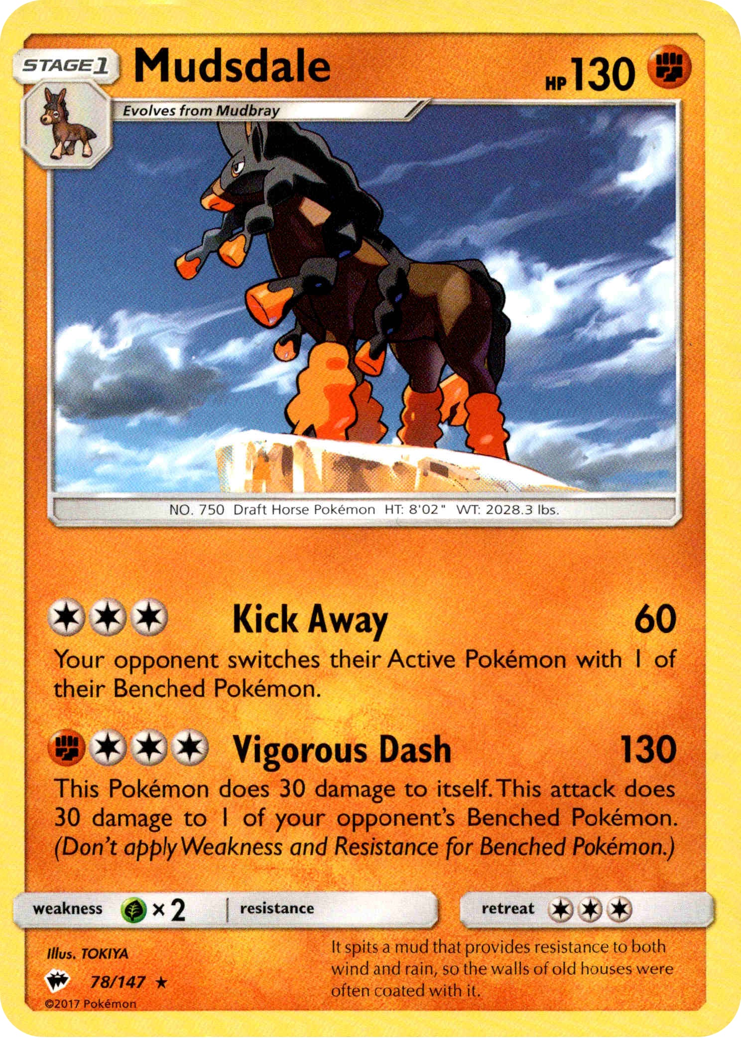 Mudsdale - 78/147 - Burning Shadows - Card Cavern
