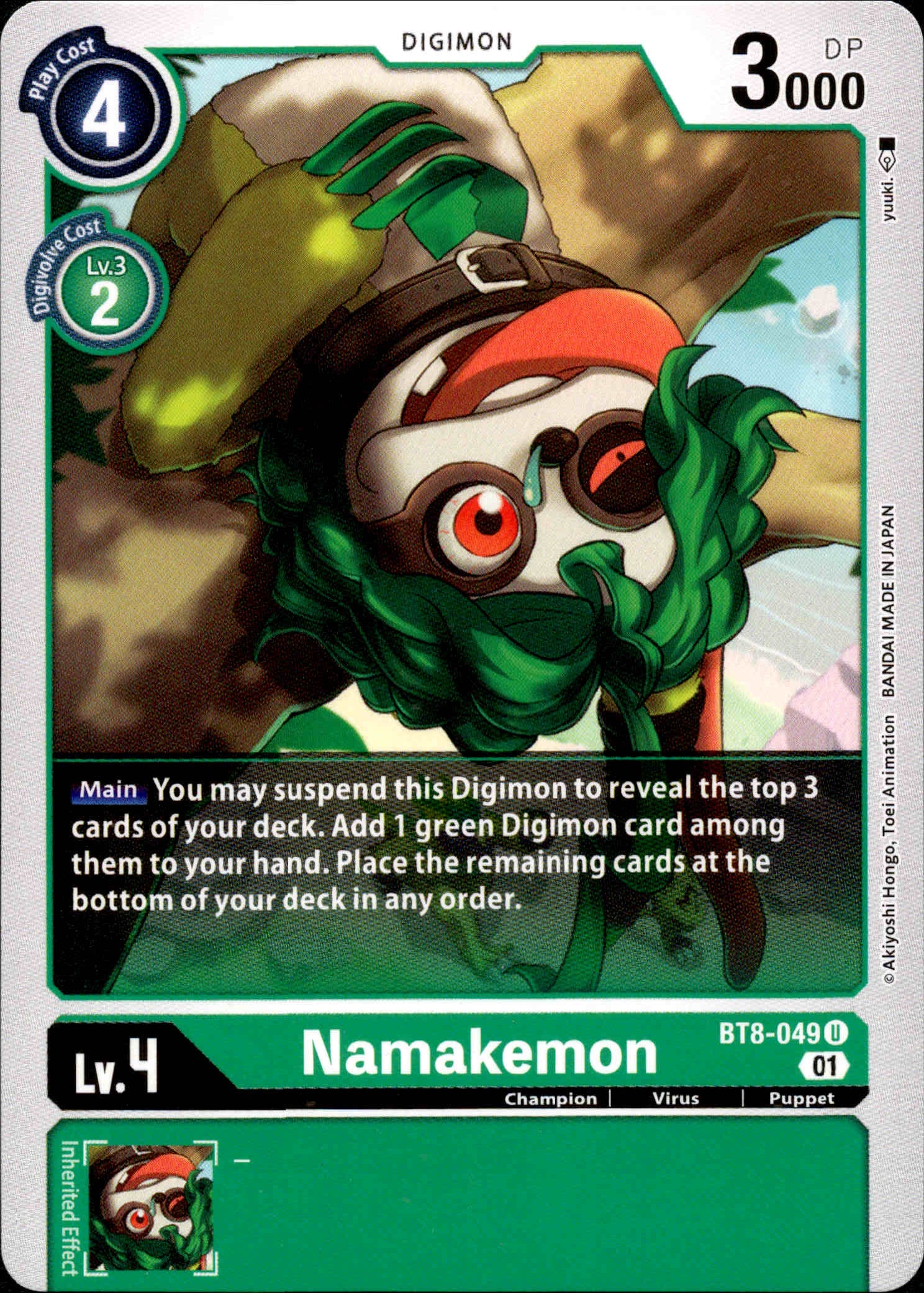 Namakemon - BT8-049 U - New Awakening - Card Cavern