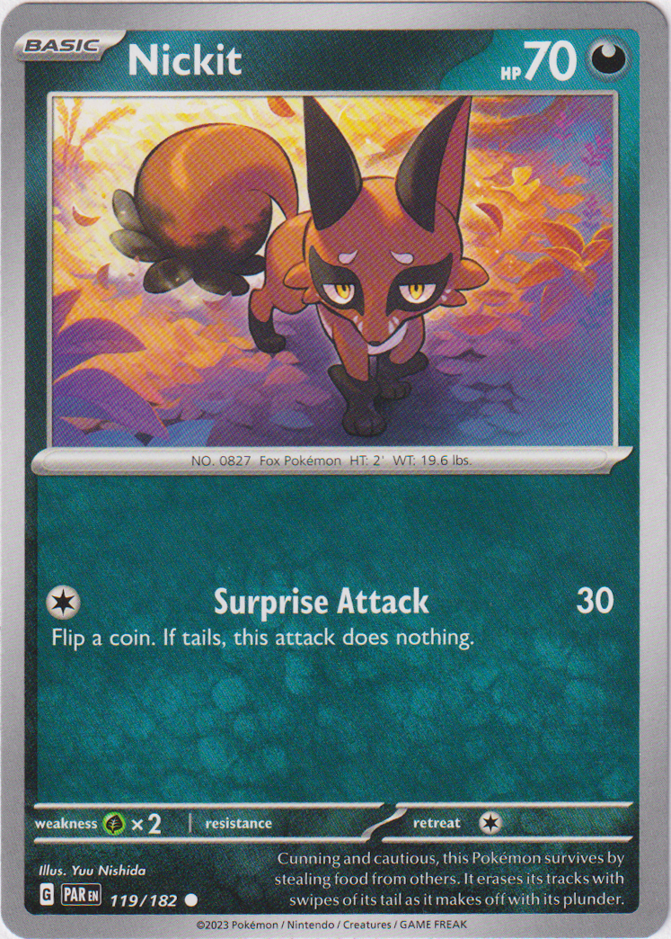 Nickit - 119/182 - Paradox Rift Card Cavern Trading Cards, LLC Nickit - 119/182 - Paradox Rift Card Cavern Trading Cards, LLC