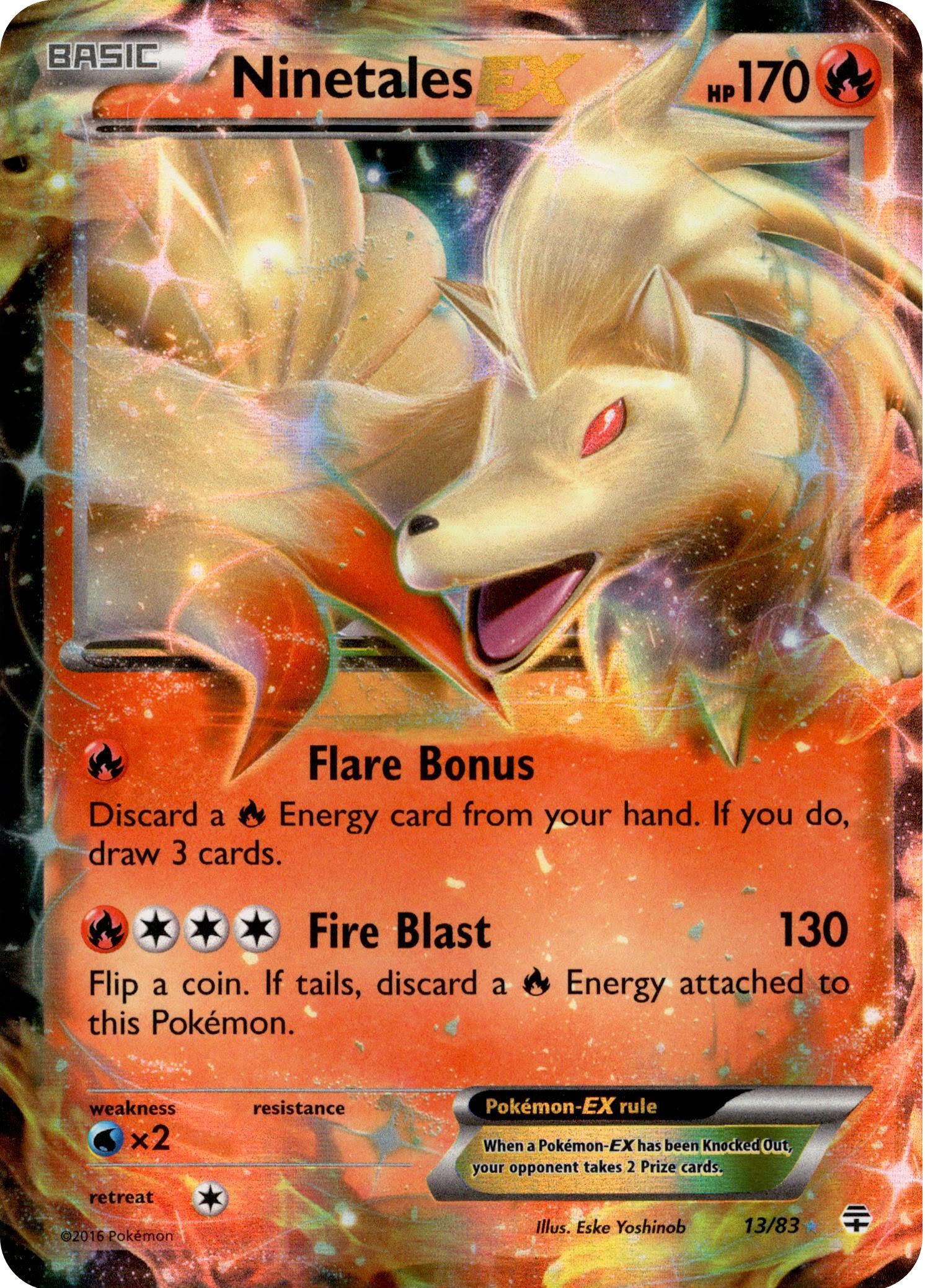 Ninetales EX - 13/83 - Generations - Holo - Card Cavern