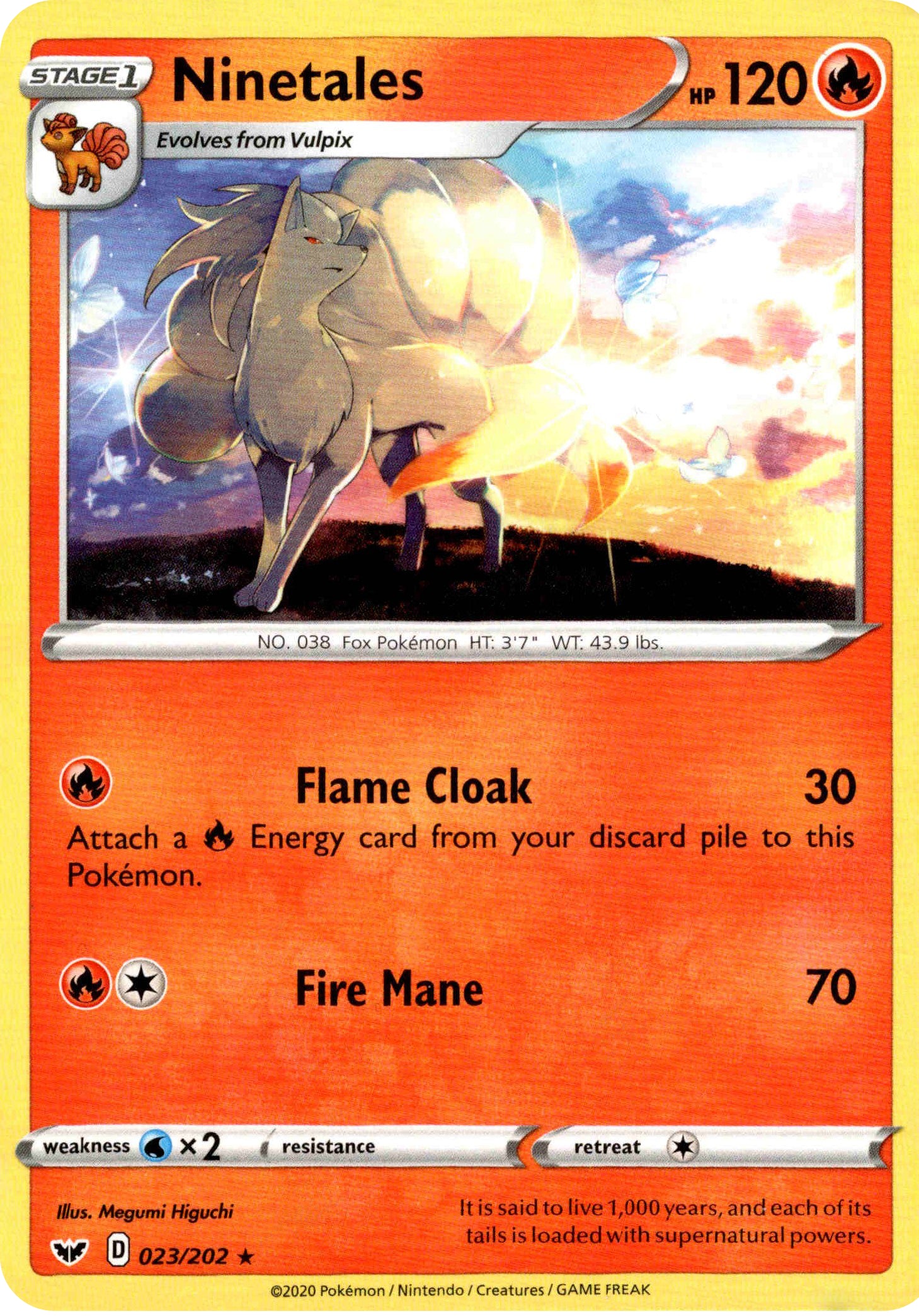 Ninetales - 23/202 - Sword & Shield - Card Cavern