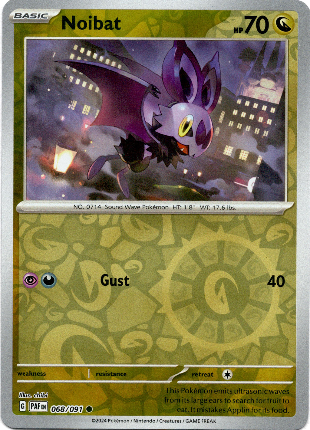 Noibat - 068/091 - Paldean Fates