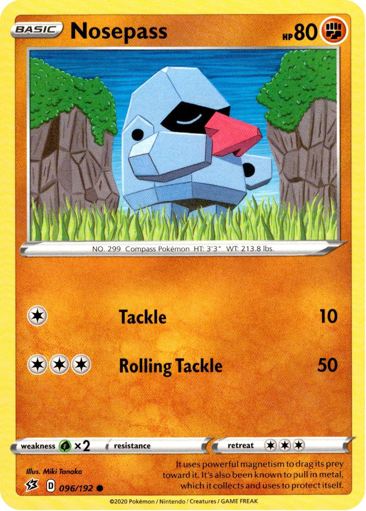 Nosepass - 96/192 - Rebel Clash - Card Cavern