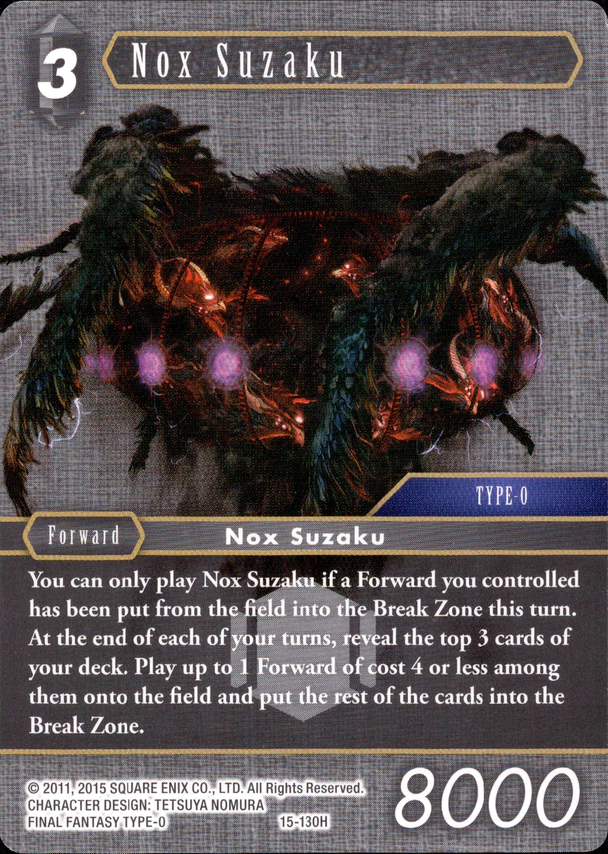 Nox Suzaku - 15-130H - Crystal Dominion - Card Cavern