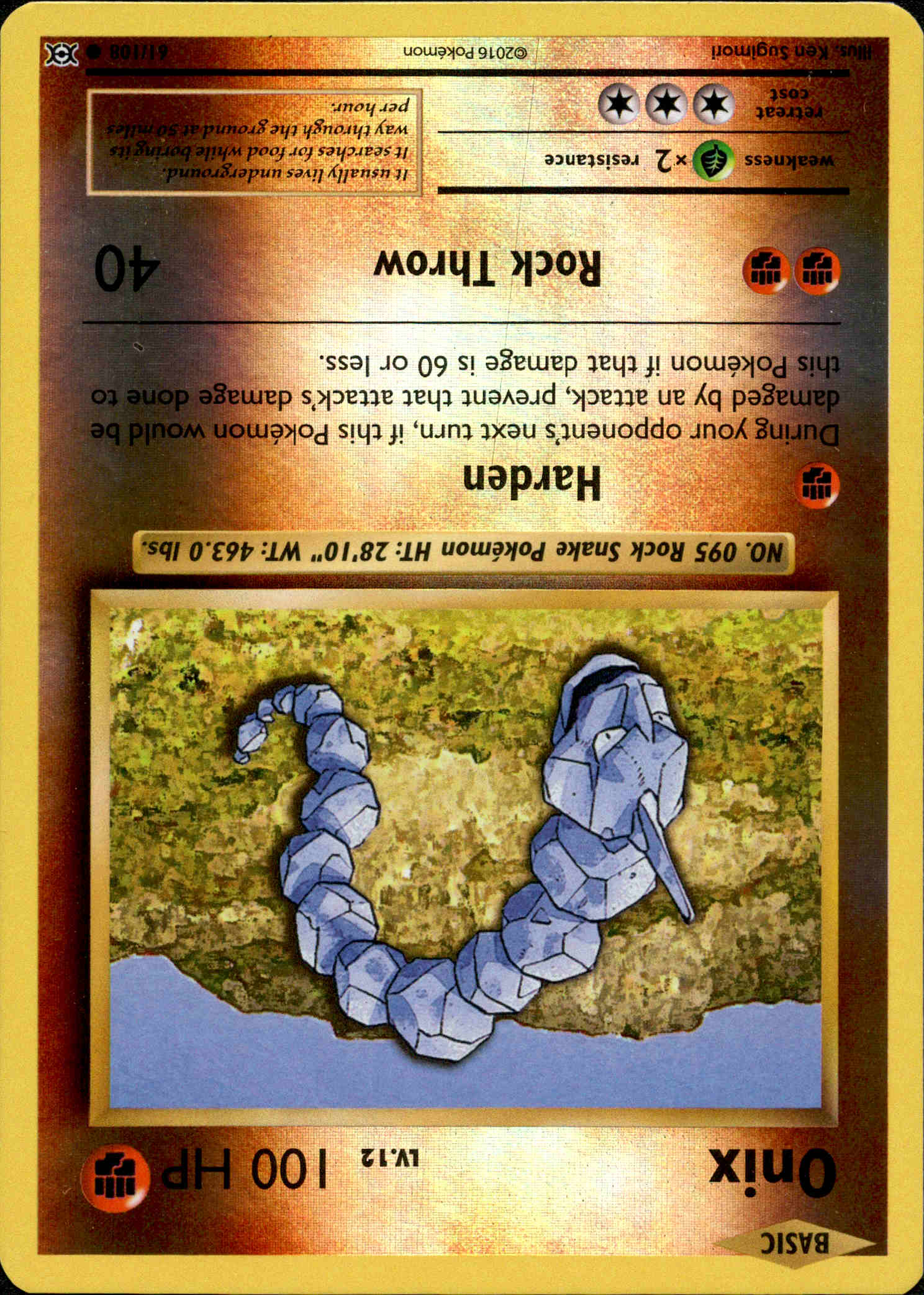 Onix - 61/108 - Evolutions - Reverse Holo - Card Cavern