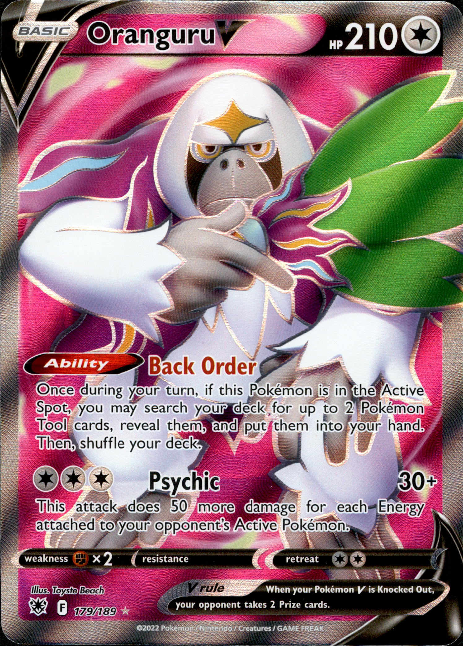 Oranguru V Full Art - 179/189 - Astral Radiance - Holo - Card Cavern