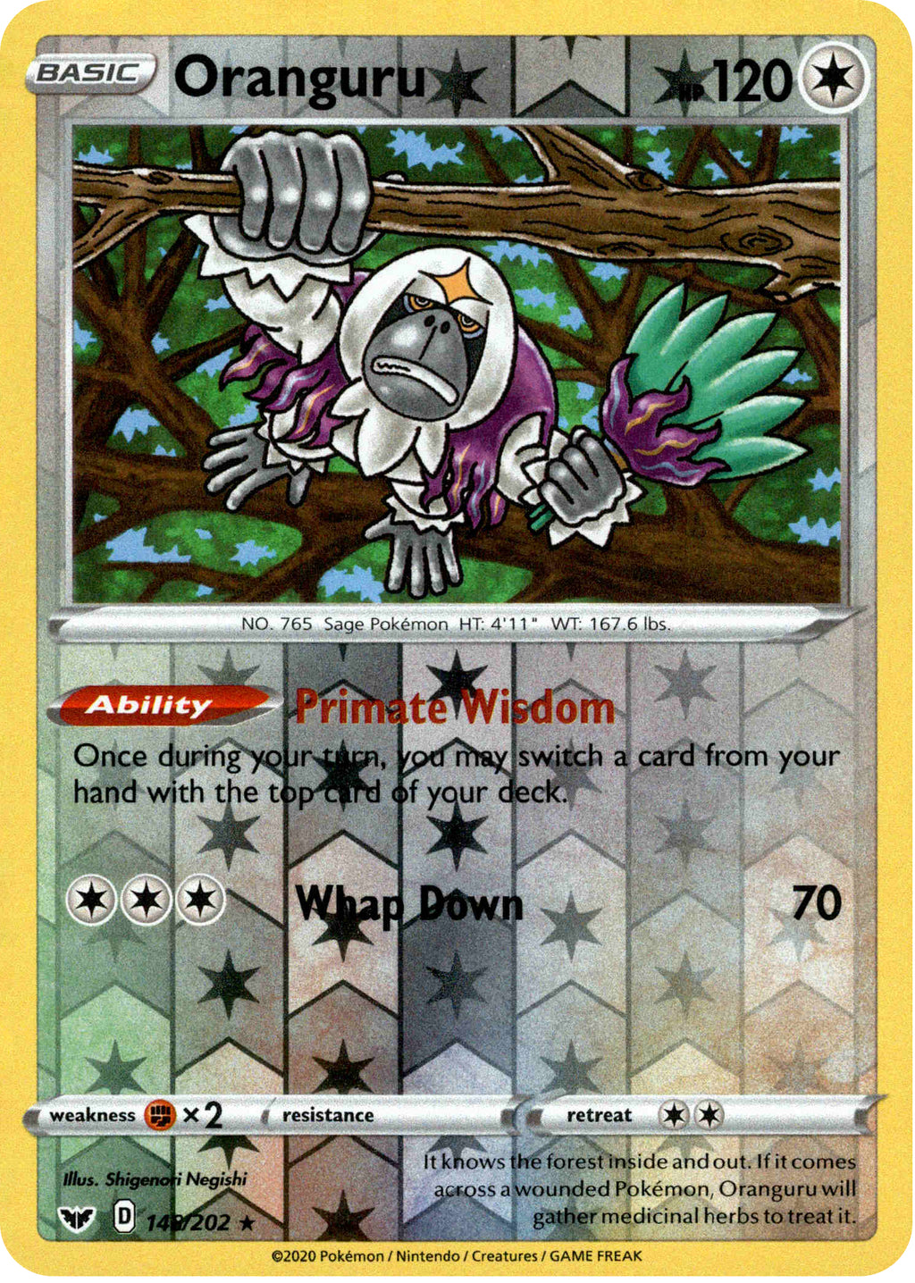 Oranguru - 148/202 - Sword & Shield