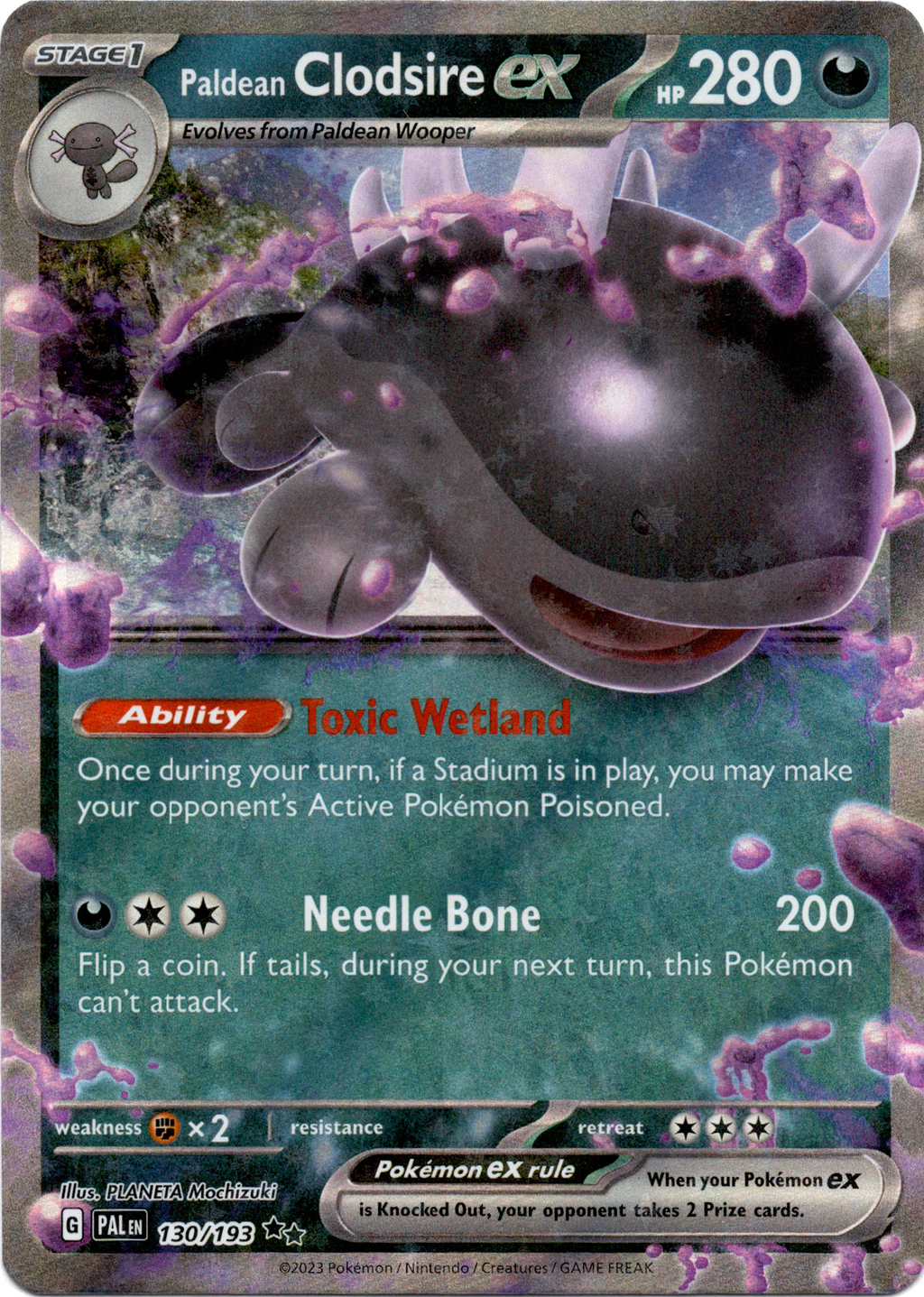 clodsire pokemon card Paldean ex Cards Price Guide Size is approx Paldean clodsire card fan art