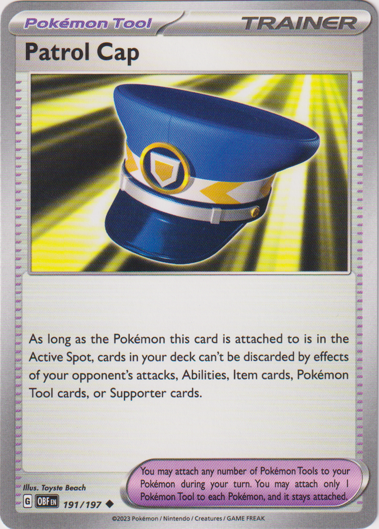 197 191 pokemon card Patrol Cap - 191/197