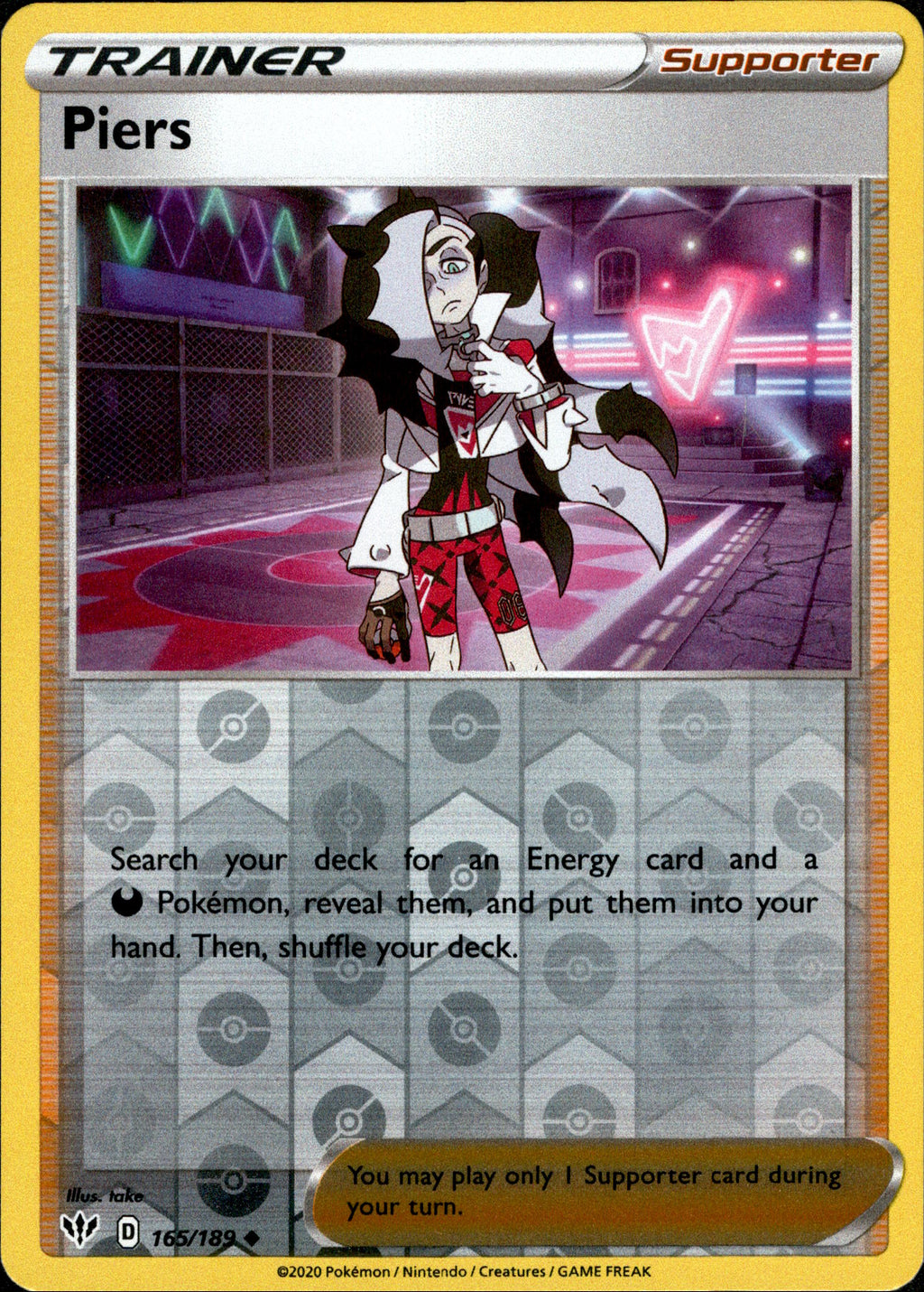 piers pokemon card price Piers - 165/189 - Darkness Ablaze
