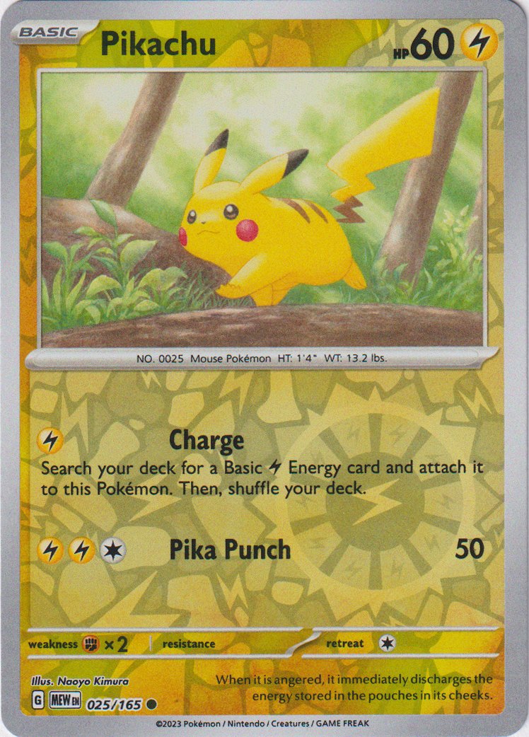 Pikachu - 025/165 - Scarlet & Violet 151