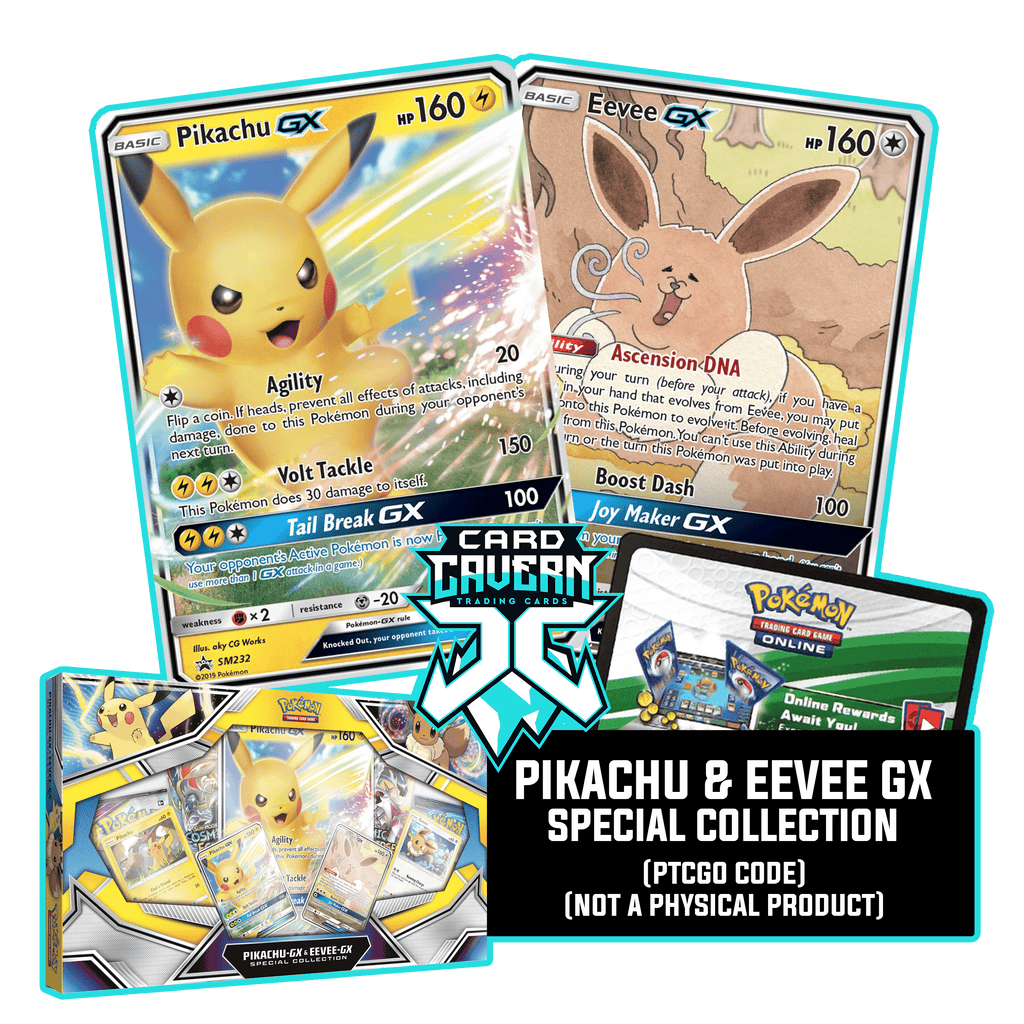 Pikachu & Eevee GX SM232 & SM233 PTCGO Code – Card Cavern Trading Pikachu & Eevee GX SM232 & SM233 PTCGO Code – Card Cavern Trading