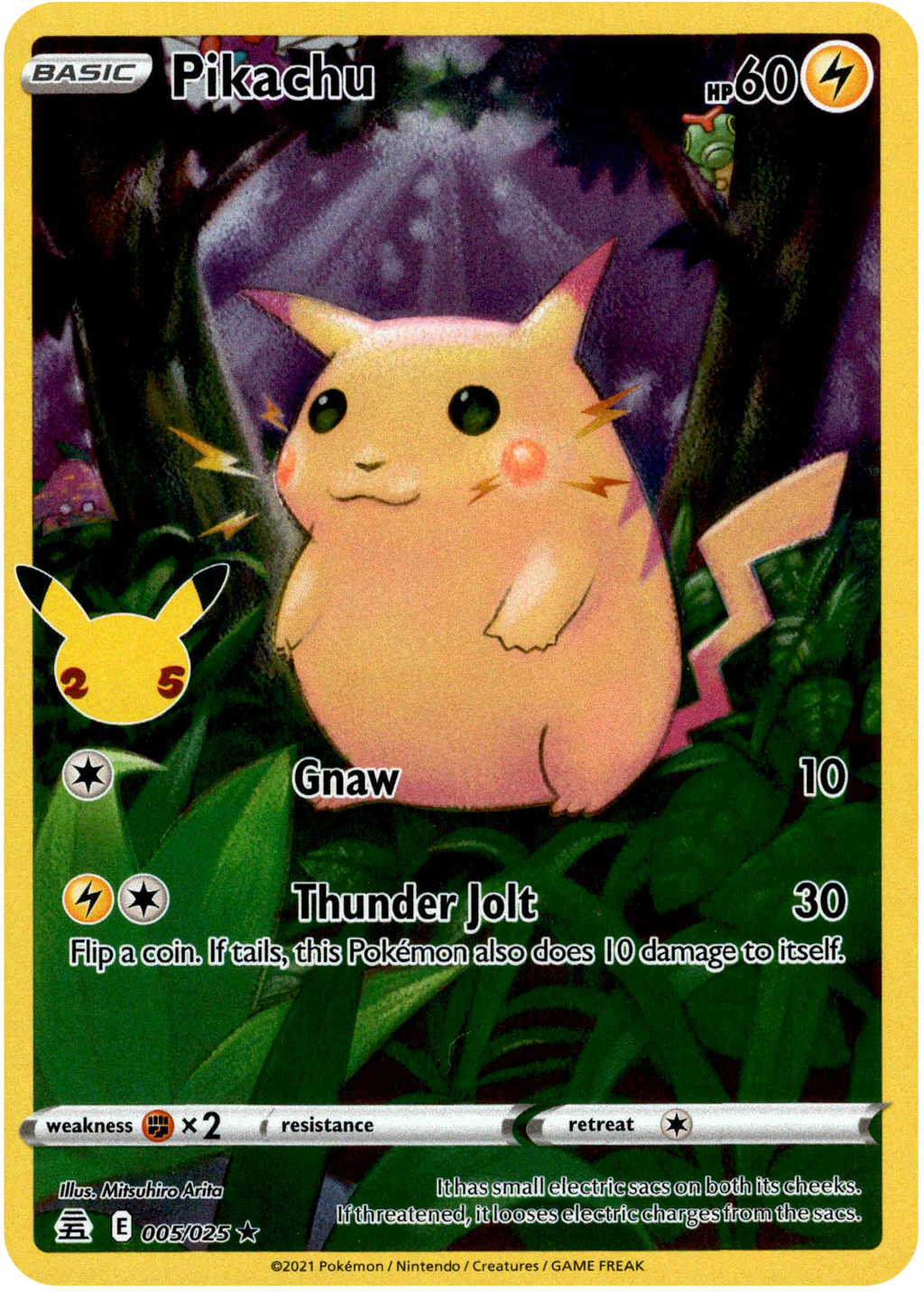 Pikachu - 005/025 - Celebrations