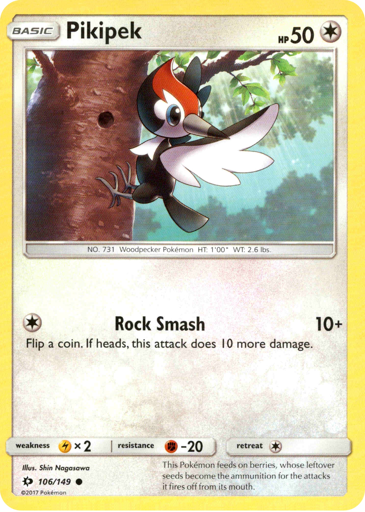 Pikipek - 106/149 - Sun & Moon - Card Cavern