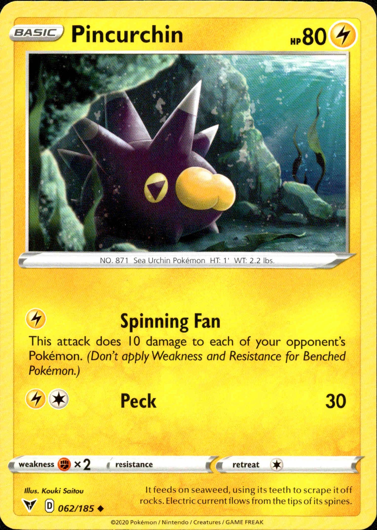 Pincurchin - 062/185 - Vivid Voltage - Card Cavern